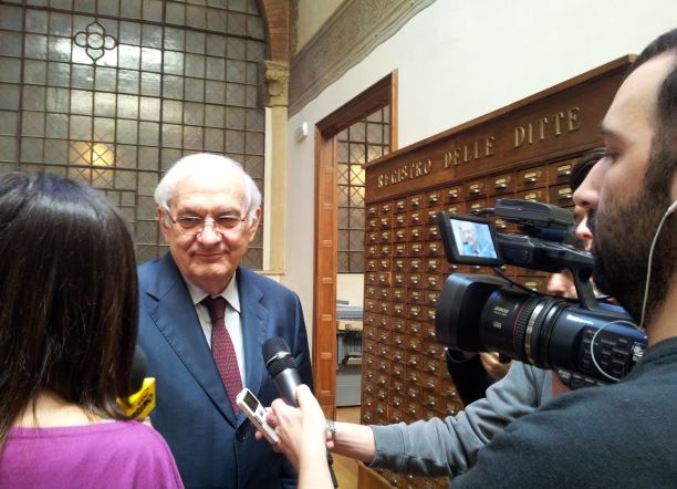 giorgio tabellini e giornalisti