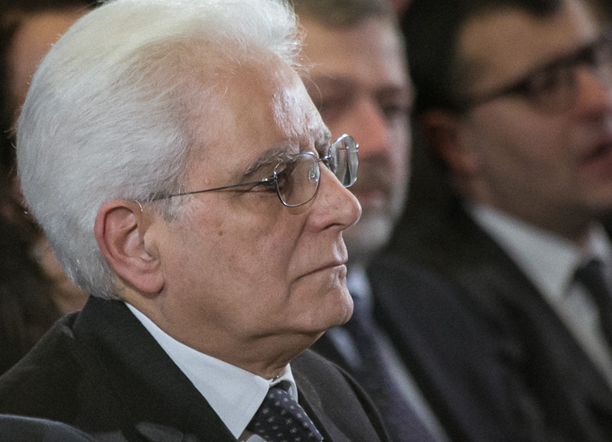 Sergio Mattarella - Presidente della Repubblica durante la cerimonia della giornata del ricordo